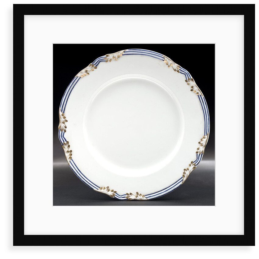 Porcelain plate by unknown