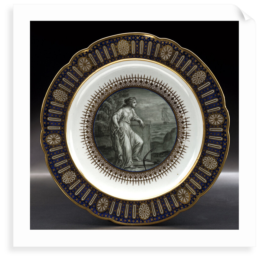 Dinner plate, part of a service belonging to HRH the Duke of Clarence, later William IV (1765-1837) by Thomas Flight