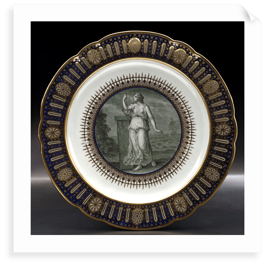 Dinner plate, part of a service belonging to HRH the Duke of Clarence, later William IV (1765-1837) by Thomas Flight