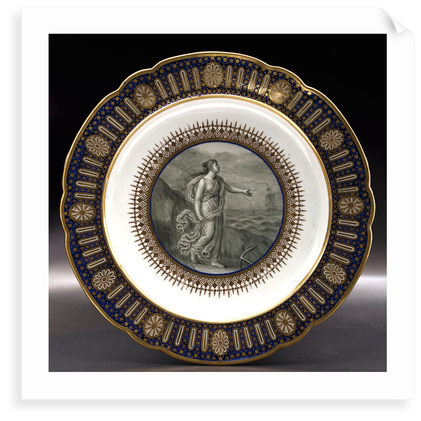 Dinner plate, part of a service belonging to HRH the Duke of Clarence, later William IV (1765-1837) by Thomas Flight