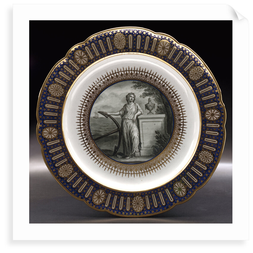 Dinner plate, part of a service belonging to HRH the Duke of Clarence, later William IV (1765-1837) by Thomas Flight