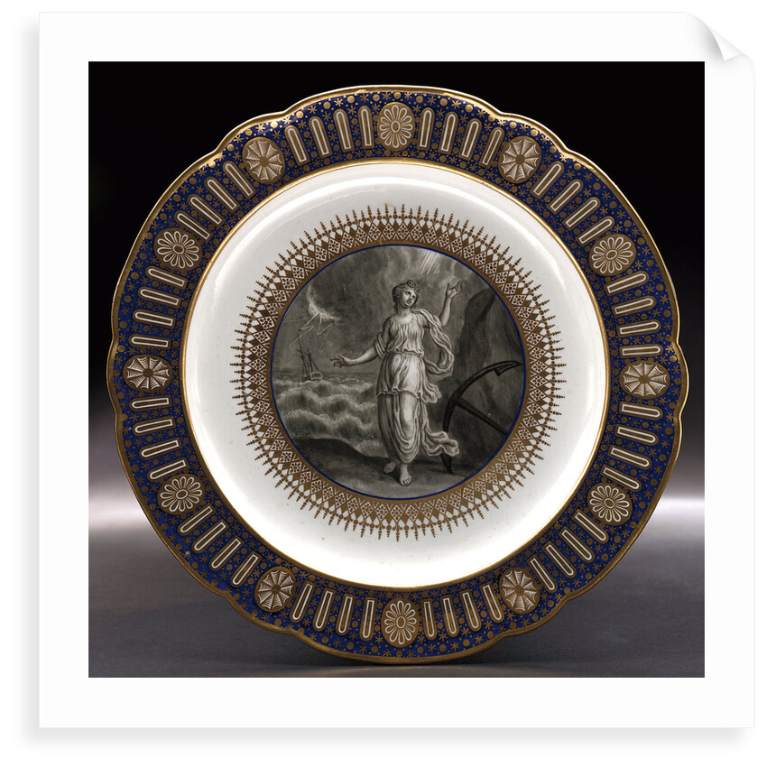 Dinner plate, part of a service belonging to HRH the Duke of Clarence, later William IV (1765-1837) by Thomas Flight
