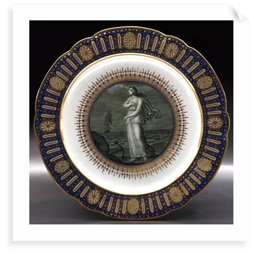 Dinner plate, part of a service belonging to HRH the Duke of Clarence, later William IV (1765-1837) by Thomas Flight