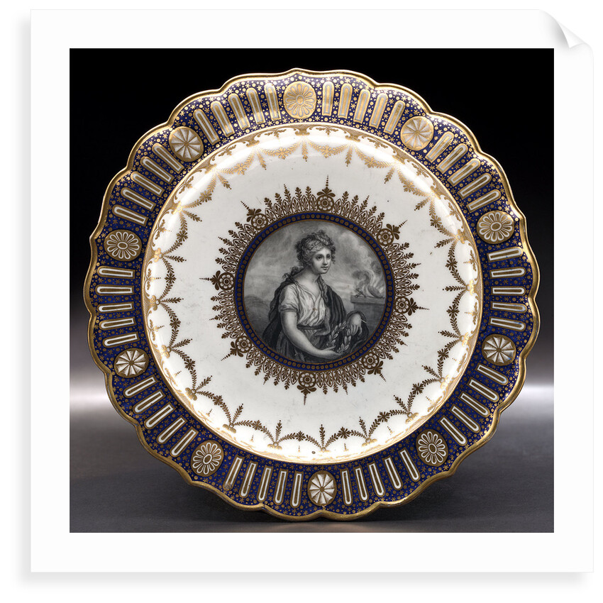 Porcelain plate by Thomas Flight