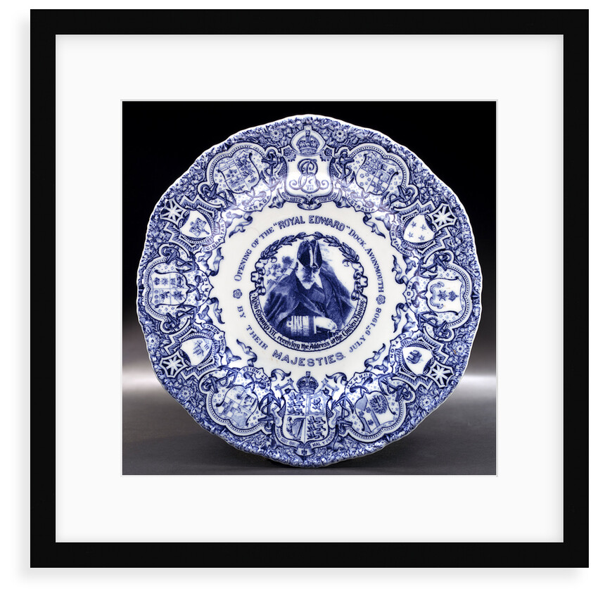 Porcelain plate by John Rose & Co.