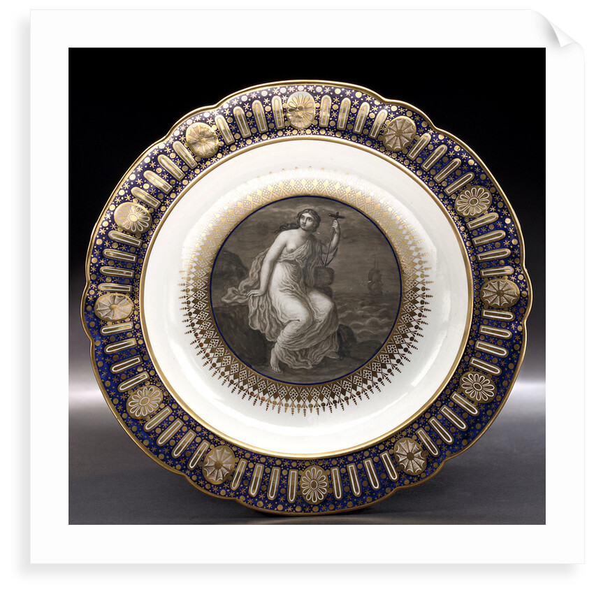 Soup plate, part of a service belonging to HRH the Duke of Clarence, later William IV (1765-1837) by Thomas Flight