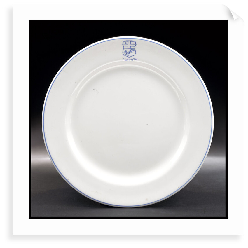 China plate by Josiah Wedgwood & Sons Ltd.