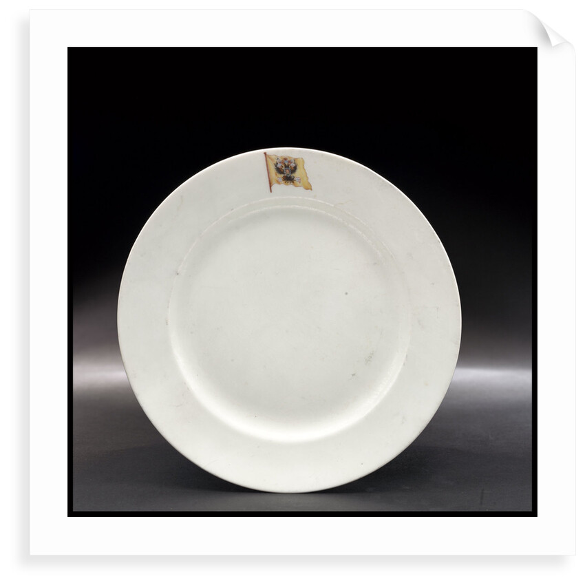 Plate from the Russian Imperial yacht 'Standart' (1896) by Russian Imperial Porcelain Factory