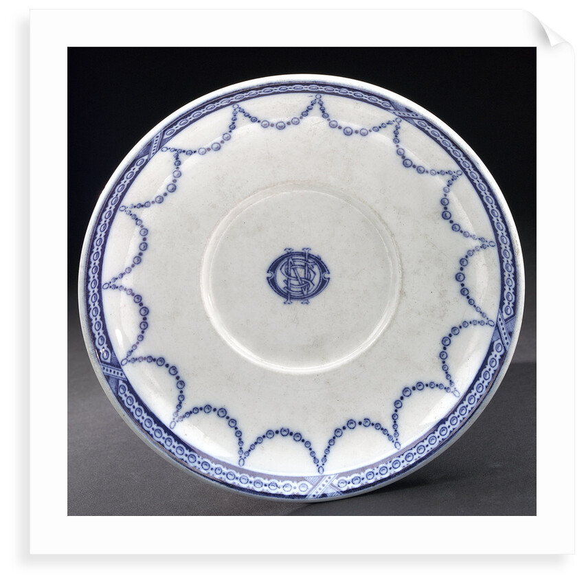 Porcelain saucer by W.T. Copeland & Sons Ltd.