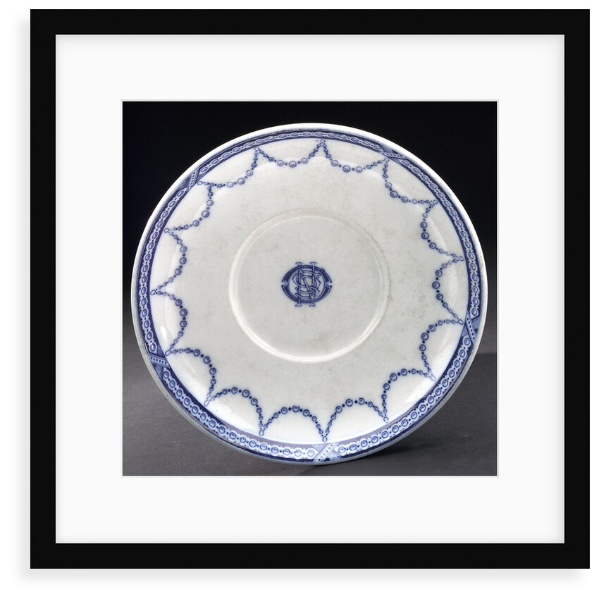 Porcelain saucer by W.T. Copeland & Sons Ltd.