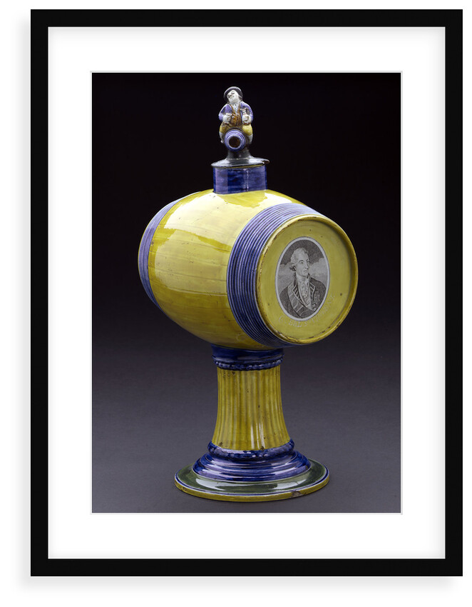 Barrel with lid, and stand by Unknown