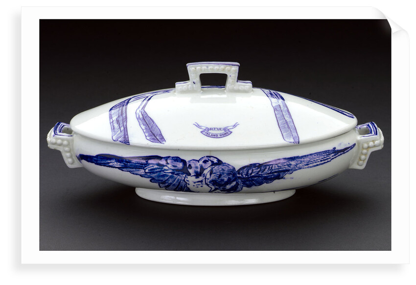 White vegetable dish by Cauldon Ltd.