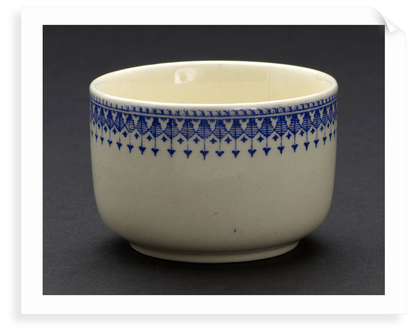 Earthenware sugar bowl by unknown