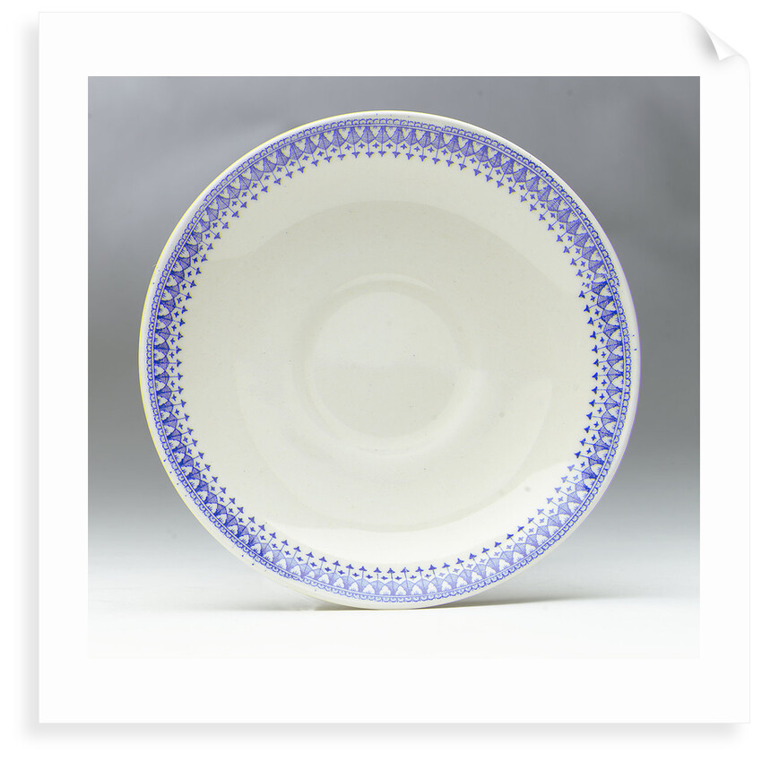 Earthenware saucer by unknown