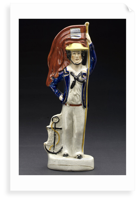 Earthenware figures of sailor by unknown
