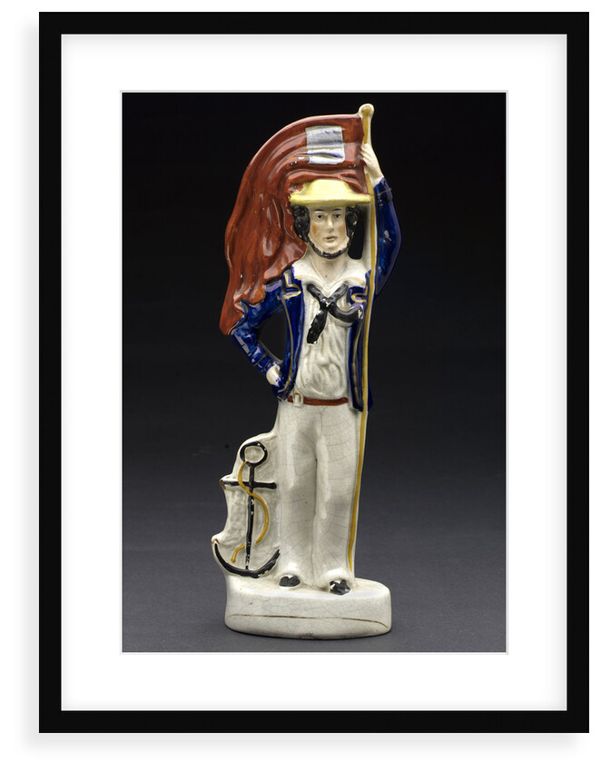 Earthenware figures of sailor by unknown