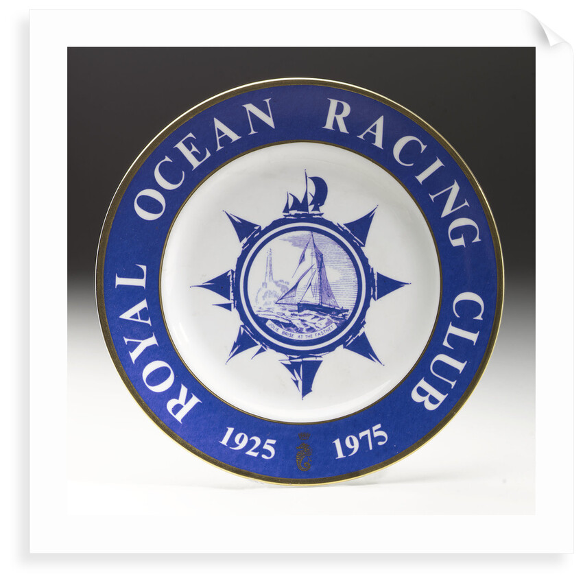 Royal Ocean Racing Club commemorative plate by Colin Mudie Wilsons