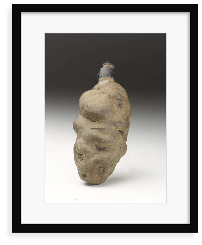 Earthenware spirit flask by unknown