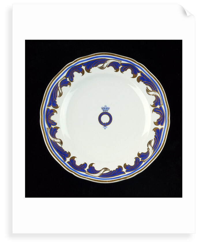 Plate used on RY 'Osborne' (1870) by W.T. Copeland & Sons Ltd.
