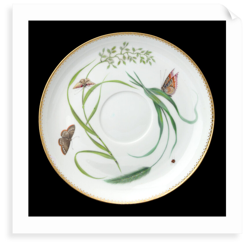 Saucer used on RY 'Alberta' (1863) by Worcester Royal Porcelain Co.