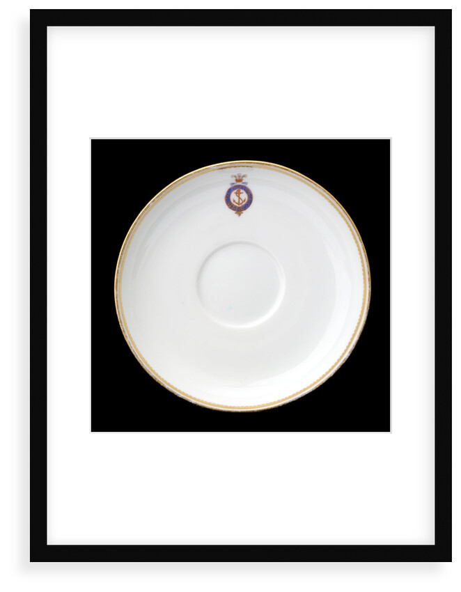 Saucer used on RY 'Osborne' (1870) by Derby Crown Porcelain Co. Ltd.