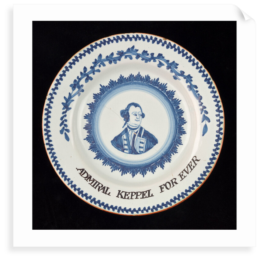 English delftware plate by unknown
