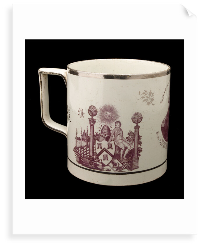 Creamware mug by unknown