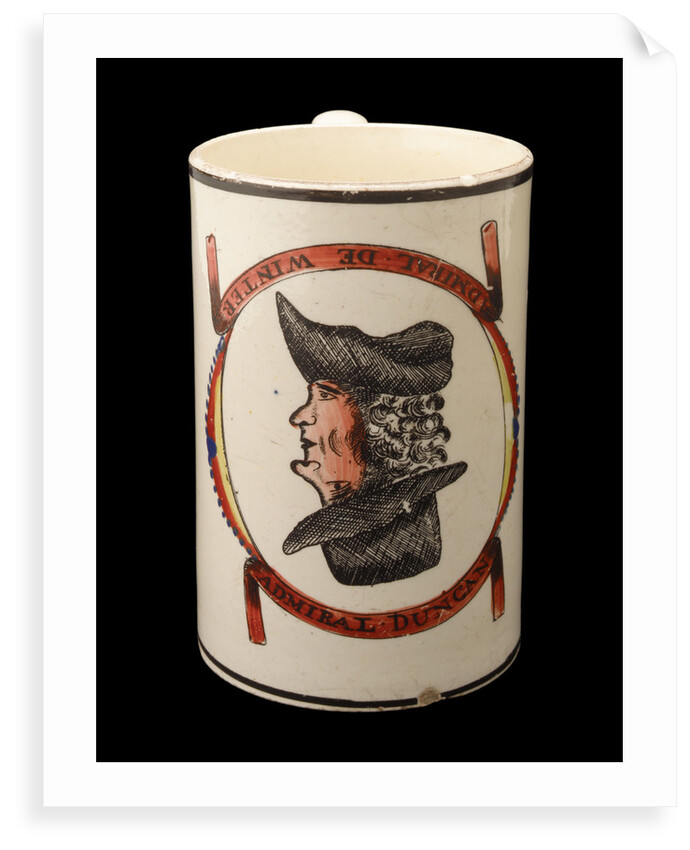 Mug with a portrait of Admiral of the Fleet, Adam Duncan (1731-1804) by unknown