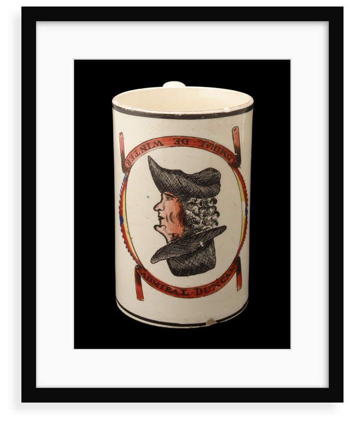 Mug with a portrait of Admiral of the Fleet, Adam Duncan (1731-1804) by unknown