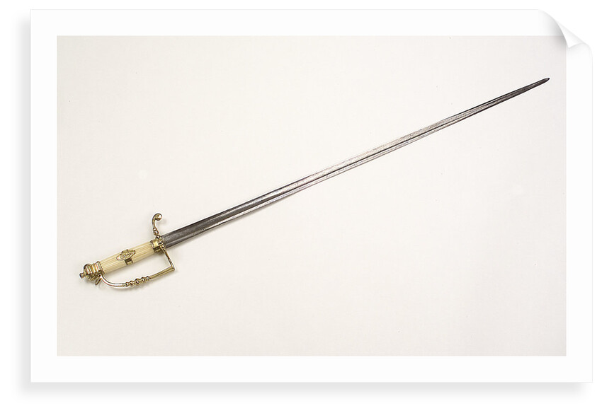 Five-ball hilted dress sword by unknown