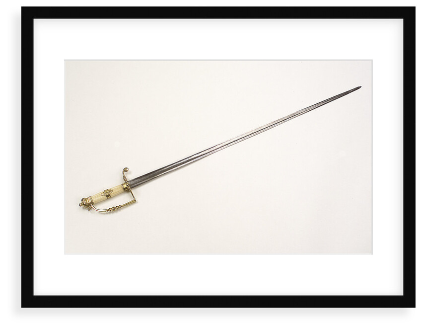 Five-ball hilted dress sword by unknown