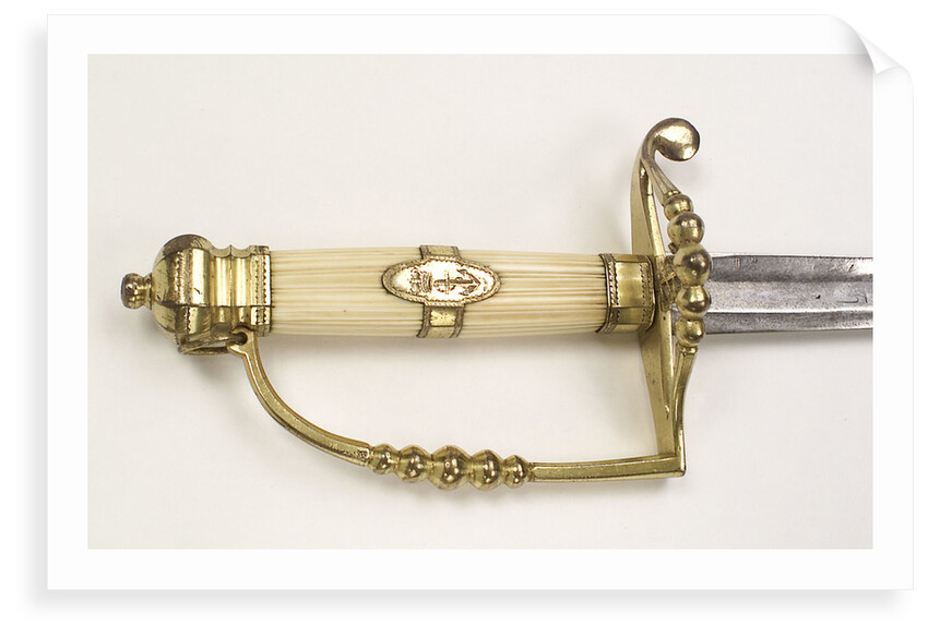 Five-ball hilted dress sword by unknown