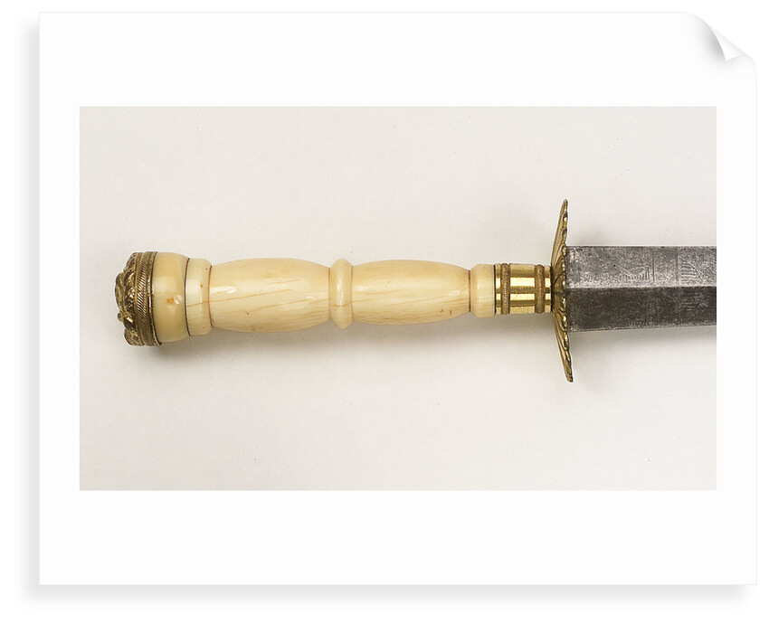 Straight bladed dirk by unknown