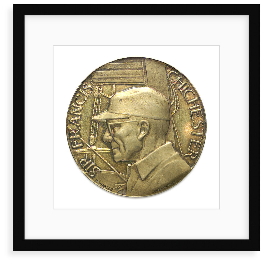 Commemorative medal depicting Sir Francis Chichester (1901-1972) and 'Gypsy Moth IV'; obverse by Spink & Son Ltd.