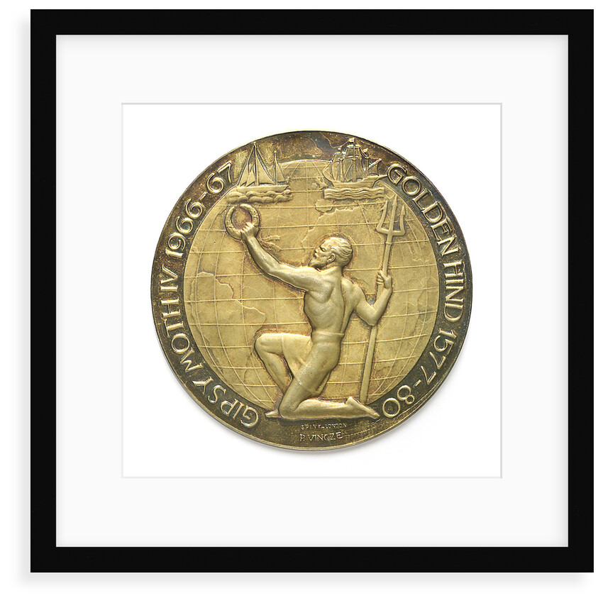Commemorative medal depicting Sir Francis Chichester (1901-1972) and 'Gypsy Moth IV'; reverse by Spink & Son Ltd.