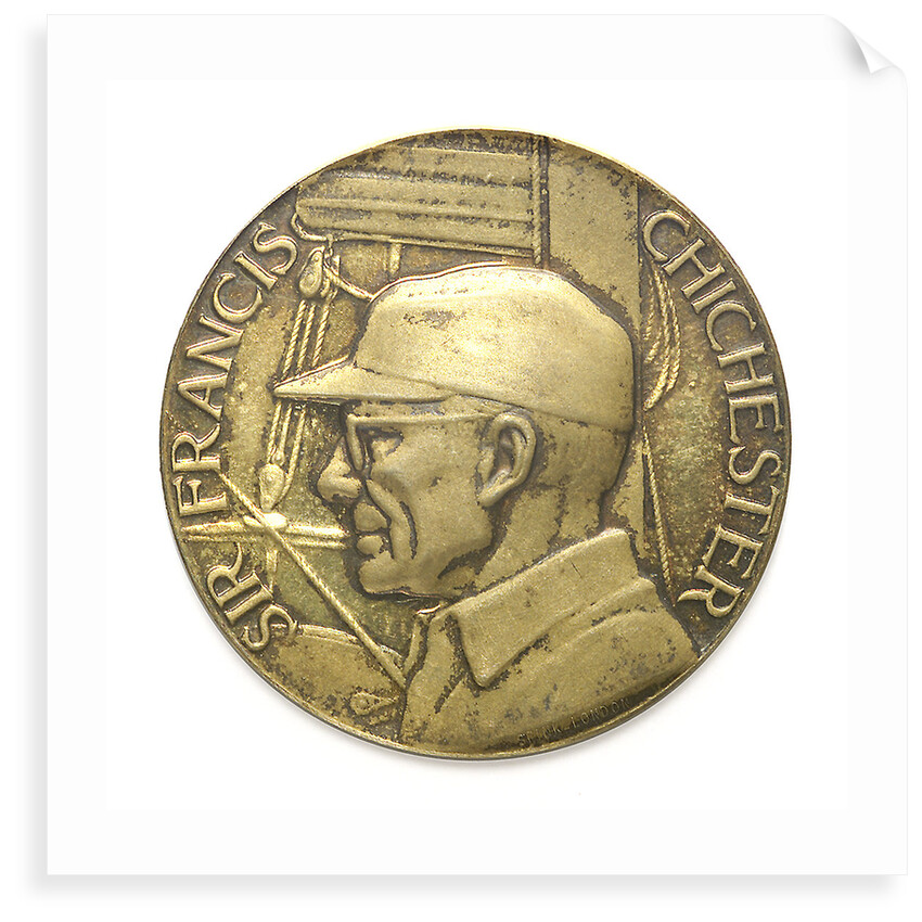 Medal commemorating Sir Francis Chichester (1901-1972) and 'Gypsy Moth IV'; obverse by Paul Vincze