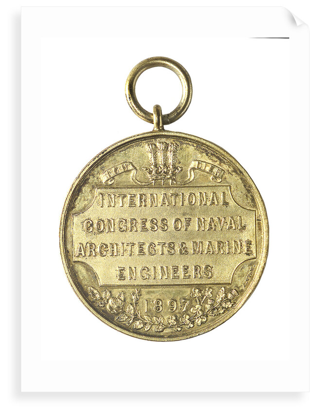 Medal commemorating the International Congress of Naval Architects & Marine Engineers, 1897; reverse by A. Wyon