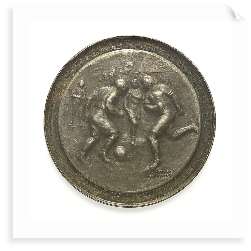 Medal commemorating Mediterranean Fleet football; obverse by Phillips