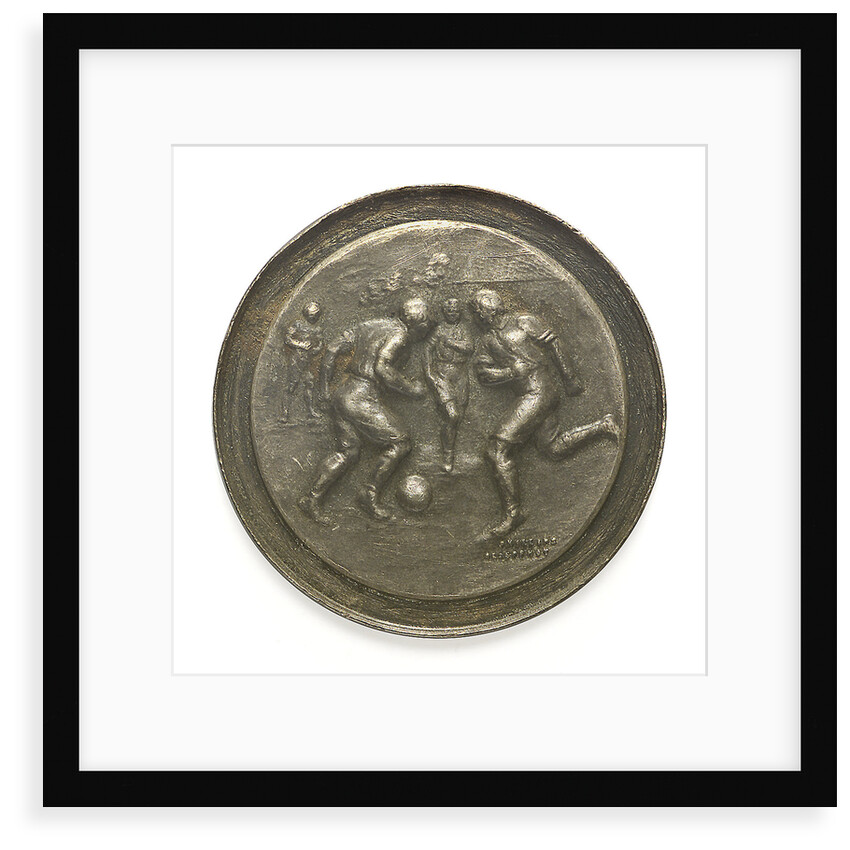 Medal commemorating Mediterranean Fleet football; obverse by Phillips