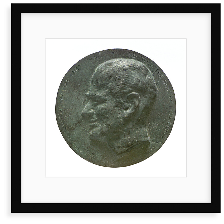 Commemorative medal depicting HRH The Duke of Edinburgh, NMM Trustee 1948-1984; obverse by unknown