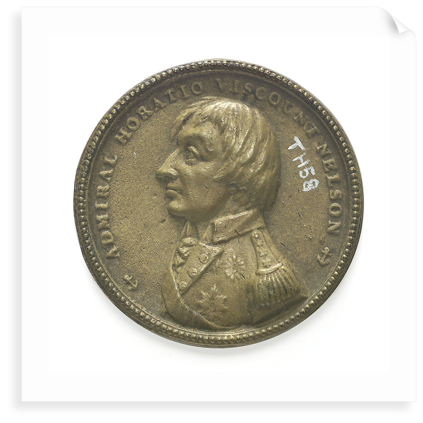 Medal commemorating Vice-Admiral Horatio Nelson (1758-1805); reverse by F. A.