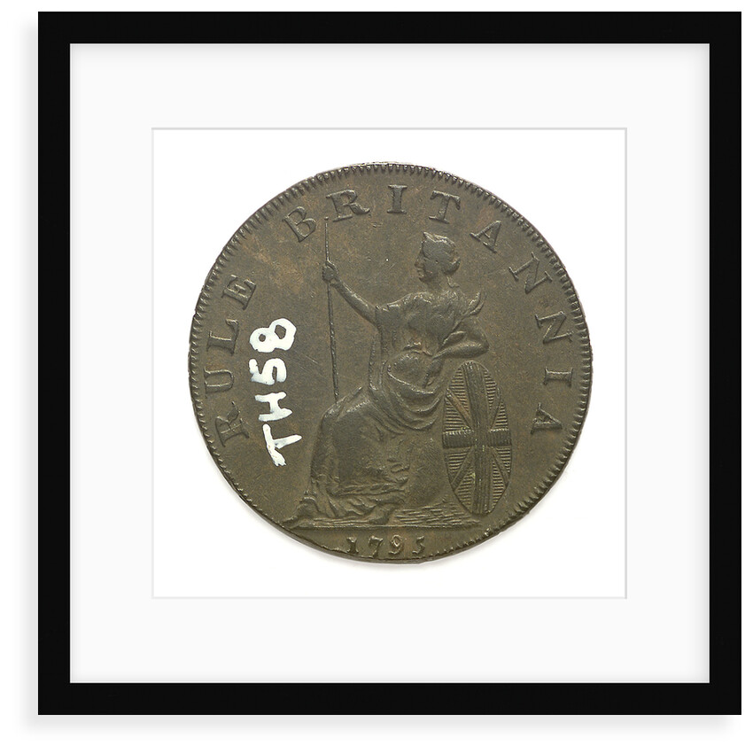 Emsworth halfpenny token commemorating Admiral of the Fleet Richard Howe (1726-1799) and the Glorious First of June, 1794; reverse by T. Wyon