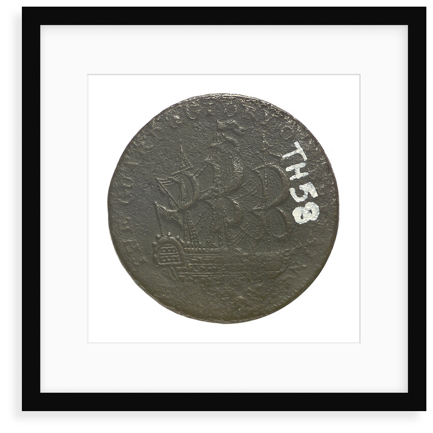 Token depicting Admiral of the Fleet Richard Howe (1726-1799) and the Glorious First of June, 1794; reverse by P. Wyon