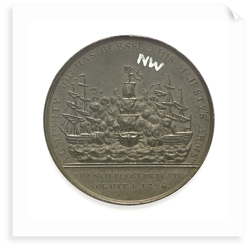 Medal commemorating the Battle of the Nile, 1798; reverse by unknown