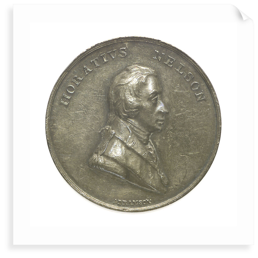 Medal commemorating Vice-Admiral Horatio Nelson (1758-1805); obverse by Abramson