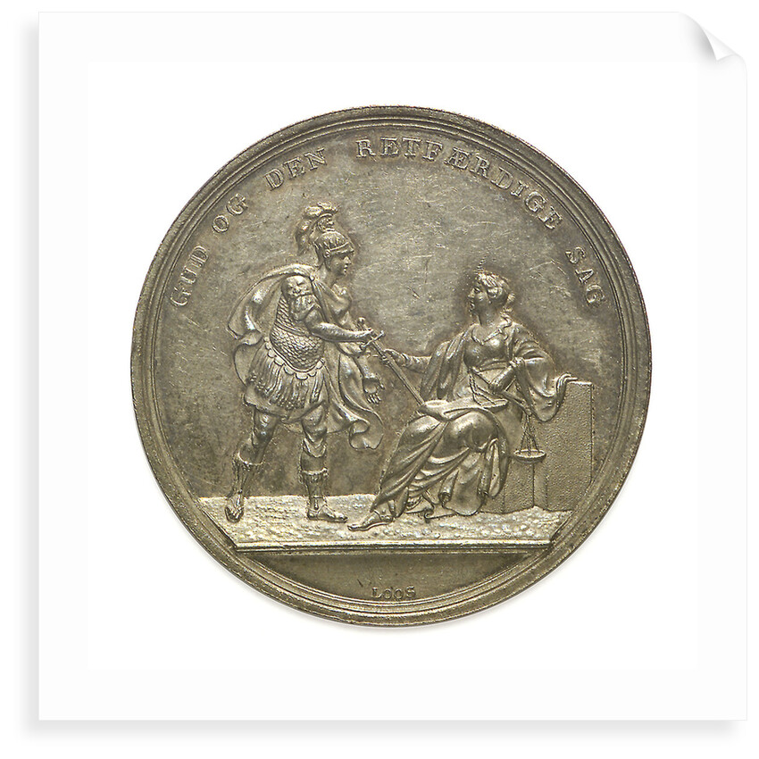 Medal commemorating the Battle of Copenhagen, 1801; obverse by D.F. Loos