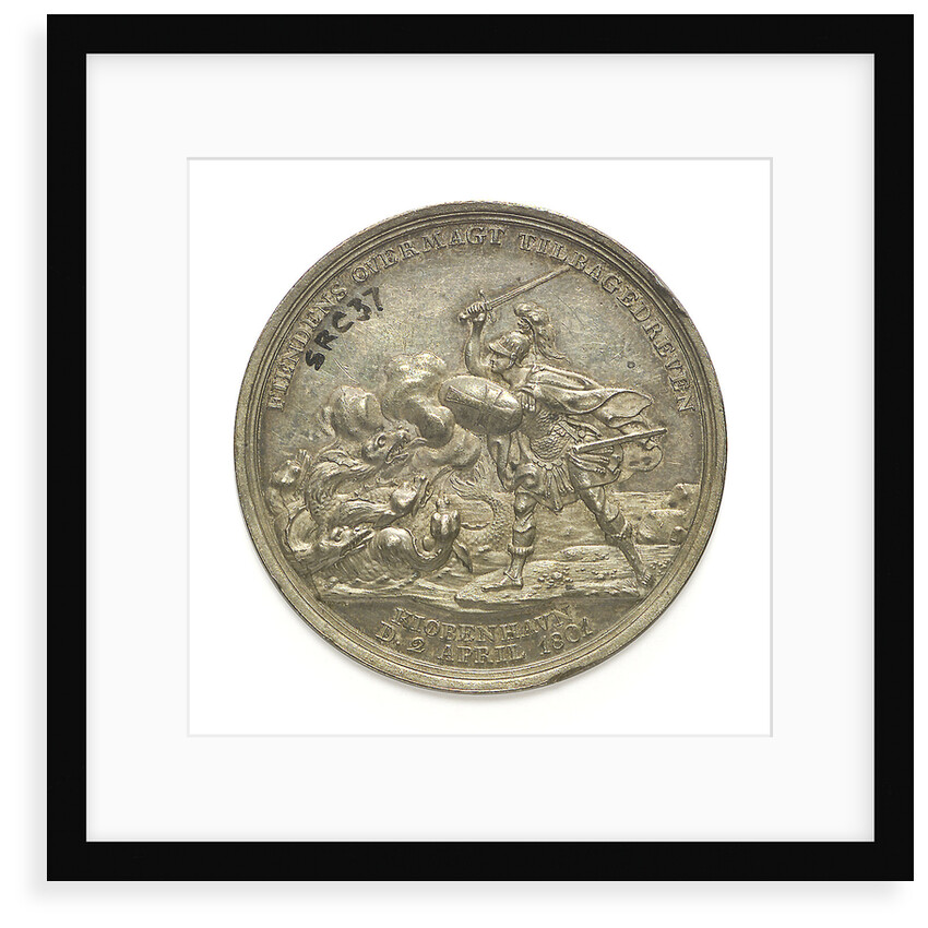 Medal commemorating the Battle of Copenhagen, 1801; reverse by D.F. Loos