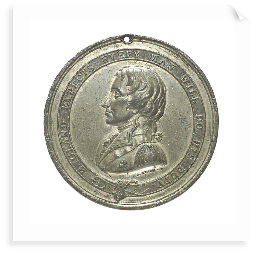 Commemorative medal depicting the Trafalgar Square Monument; obverse by E. Avern