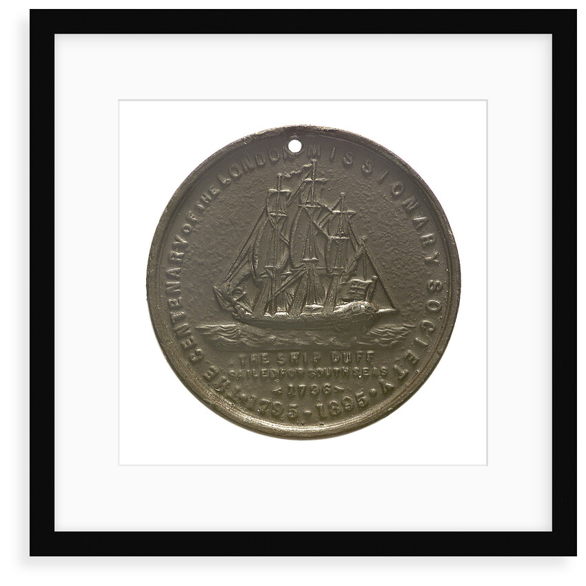 Medal commemorating the centenary of the London Missionary Society, 1895; obverse by unknown