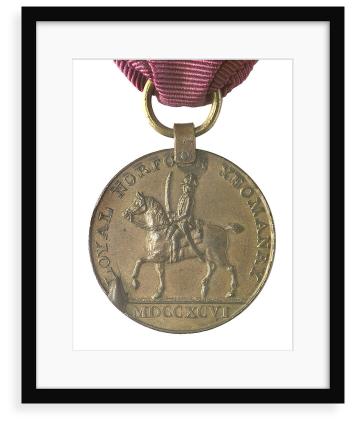 Commemorative medal of the Loyal Norfolk Yeomanry & Blofield Cavalry 1796; obverse by Unknown